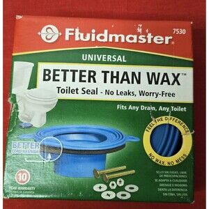 Fluidmaster 7530 Better Than Wax Universal Wax-Free Toilet Seal Kit NIB